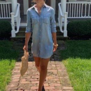 NWT Long Denim Shirt / Dress - H&M